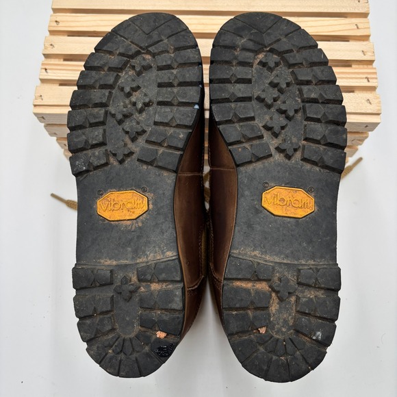 Rocky Boots Gore-Tex Vibram Hiking Boots Brown Canvas Leather 8M Vintage Outdoor - Picture 8 of 8